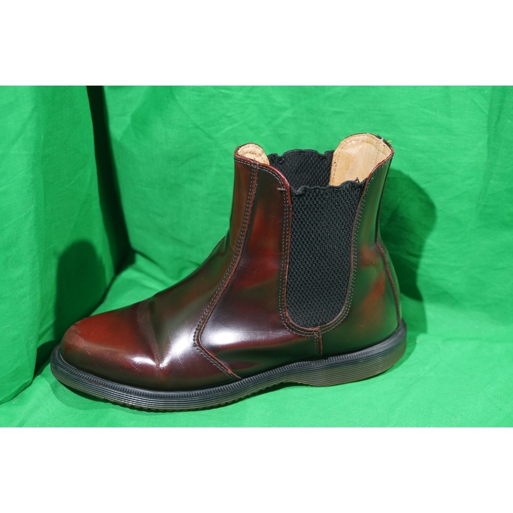 Dr. Martens Vegan Flora Chelsea Boots Cherry Red Women's 6 - Picture 7 of 9